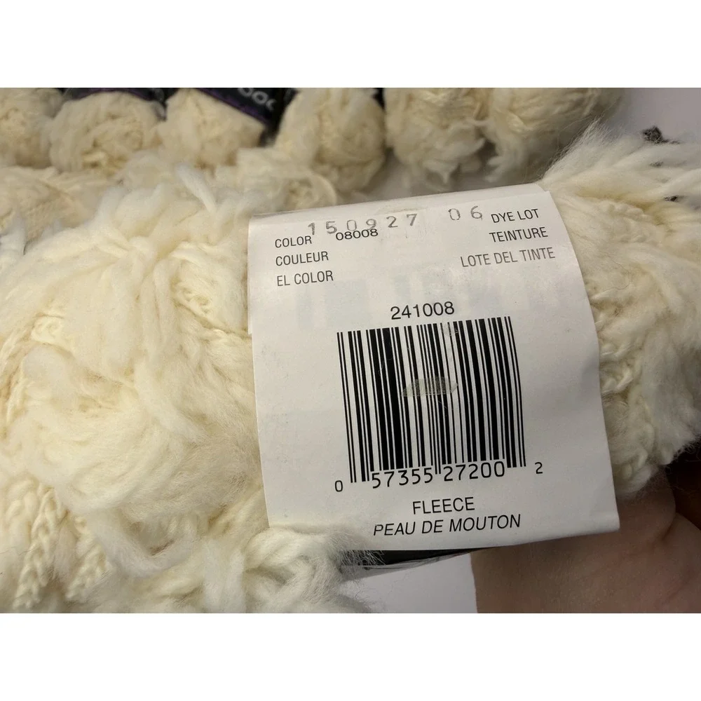 Patons Voodoo Yarn Lot Of 12 - 11 Fleece 1 Earth Acrylic Nylon‎ Blend 50g Each